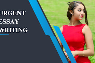 do urgent essay writing as an essay writer