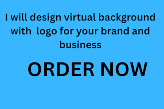 design a custom zoom virtual background with your logo