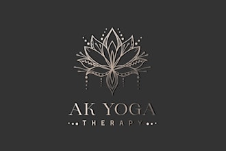 design a luxury spa, massage, and yoga logo