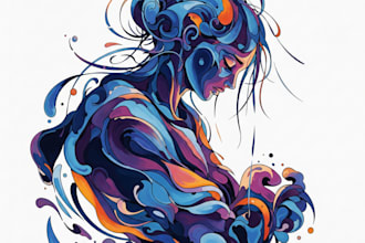 do illustration street art graffiti, abstract with my style