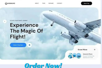build flight booking website, airline website, travel website, booking website