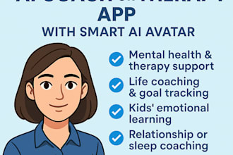 build persona, ai coach therapy app ai avatar ,  smart ai