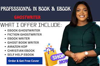 ghost write 30,000 words ebook as ghost book writer, and ghost ebook write