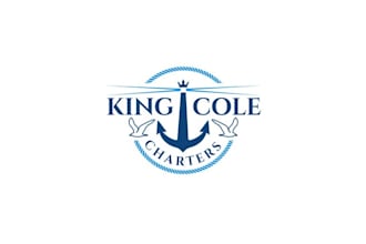 design unique captain ray charters logo