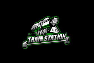 design beautiful conservative train station logo