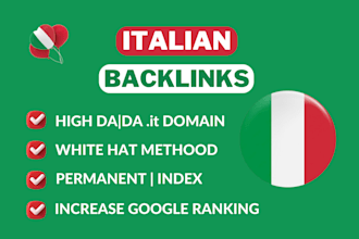 create 100 permanent italy high da dofollow backlinks