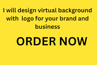 design a custom zoom virtual background with your logo