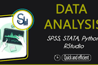 perform statistical data analysis with spss, r, or python