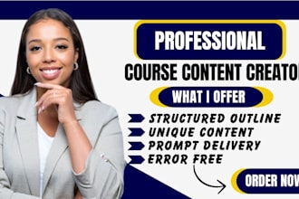 develop custom course content,workshop materials,lesson plan, editable templates