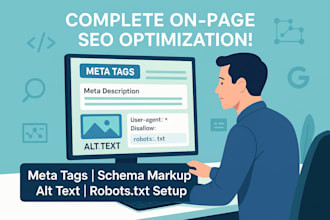 do onpage SEO, meta tags, meta description, alt text