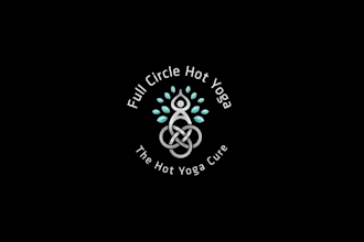 design unique hot yoga studio logo