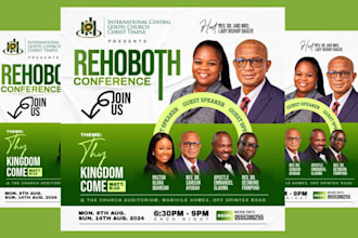 design an eye catching flyer for event business or church