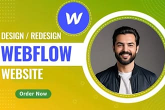 design, redesign, or develop webflow website, webflow expert