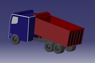 create 3d cad models and technical drawings using solidworks or catia