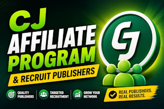 manage your cj affiliate program and recruit publishers