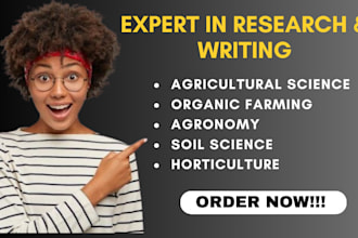 do agricultural science, organic farming, agronomy, soil science n horticulture