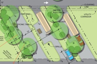 create custom property, plat, and site plan illustrations