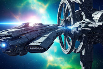 create, sci fi illustration and sci fi art