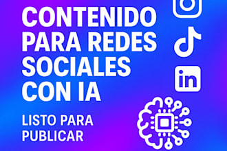 redactaré contenido llamativo para tus redes sociales con ia