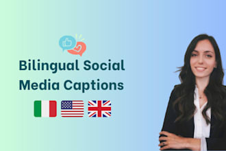 write engaging bilingual captions for your social media
