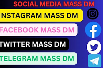 send effective instagram mass dm facebook mass dm telegram mass dm outreach