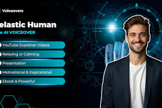 create a human like ai voiceover for youtube videos and relaxing
