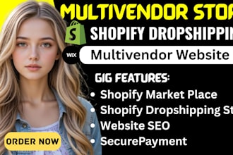 setup automated shopify affiliate, shopify dropshipping, or multi vendor website