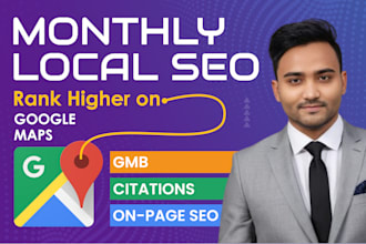 do local SEO, gmb optimization, and monthly ranking service