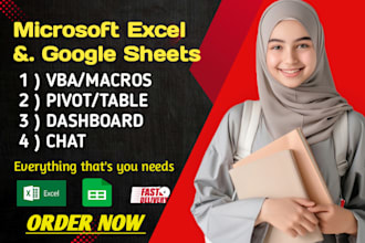 do excel spreadsheet, google sheets, automation, vba, macro, formulas, templates