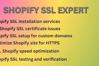 fix shopify SSL, https not secure, and enable SSL certificate