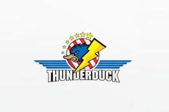 design modern high resolution thunder duck logo