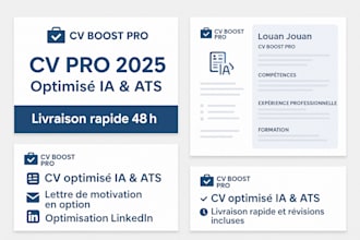je vais créer votre CV optimisé ia et ats friendly avec design pro