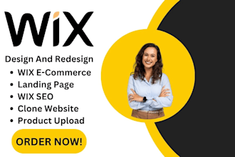 design wix ecommerce website or wix website design redesign
