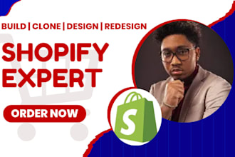 design shopify website, redesign, dropshipping store seo, clone, migrate wix