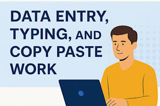 do data entry, typing, and form filling expert service