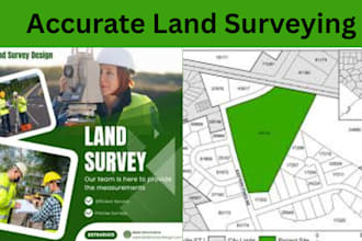 provide accurate land surveying, plotting and site plan for gis supprot