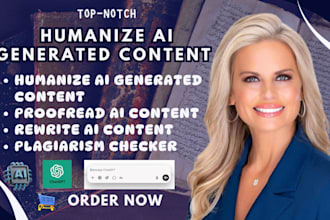 rewrite, humanize, proofread ai generated content
