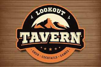 design elegant trendy local tavern logo