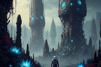 make a sci fi illustration for you