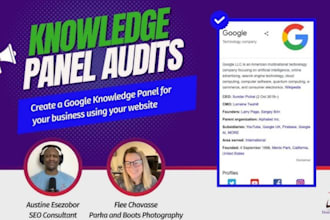 optimize, create a active approved google panel, knowledgepanel for you or brand