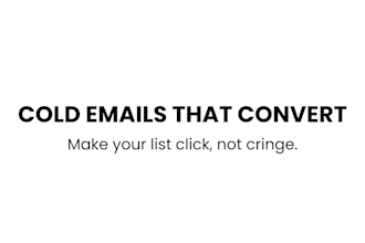 write persuasive sales emails and cold email sequences as your email copywriter
