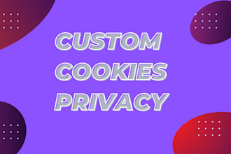 prepare custom cookies ,terms, conditions, privacy policy