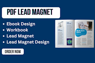 pdf lead magnet, ebook design, pdf design, workbook, lead magnet design