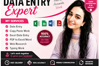 do data entry and web resarch