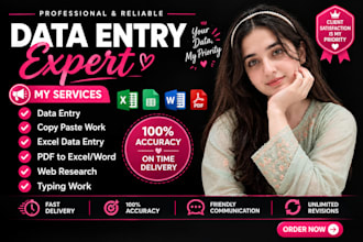 do data entry and web resarch