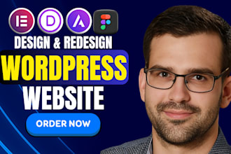 design or redesign your wordpress business website with elementor pro or divi