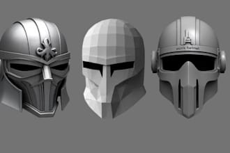 sculpt 3d printable props 3d armor 3d mask wearable cosplay for 3d printing