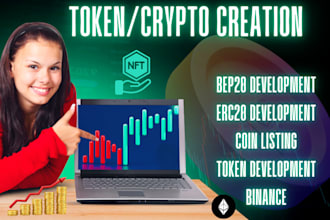 create a custom erc20 bep20 solana xrpl sui token, smart contract, ico website