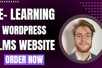 expertly design a responsive lms and e learning website for online courses
