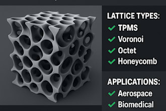 create fix or edit 3d object lattice models for engineering medical use
